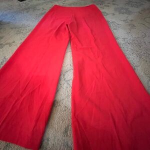 Vivid Tomato Red Alice + Olivia Pants